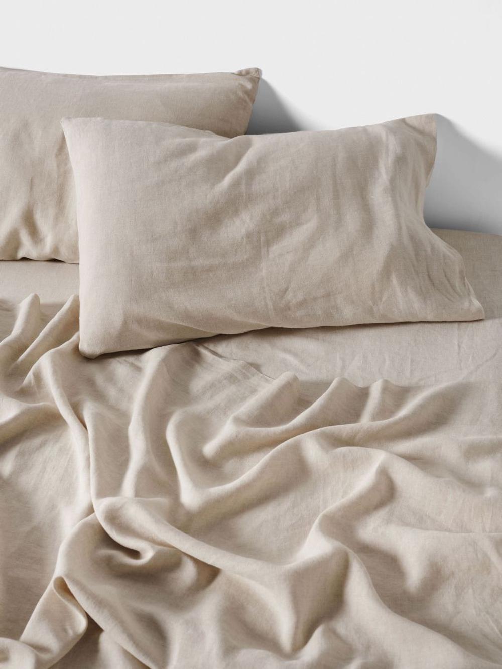 Linen House Nimes Flat Sheet (Natural) - Queen, 9317146538627