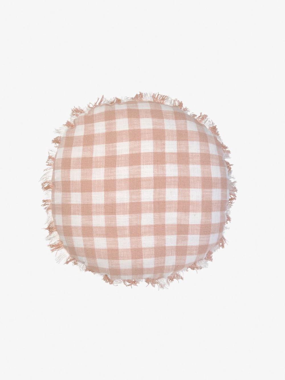 Linen House Tavola Pink Round Cushion - 45cm, 9317146539990
