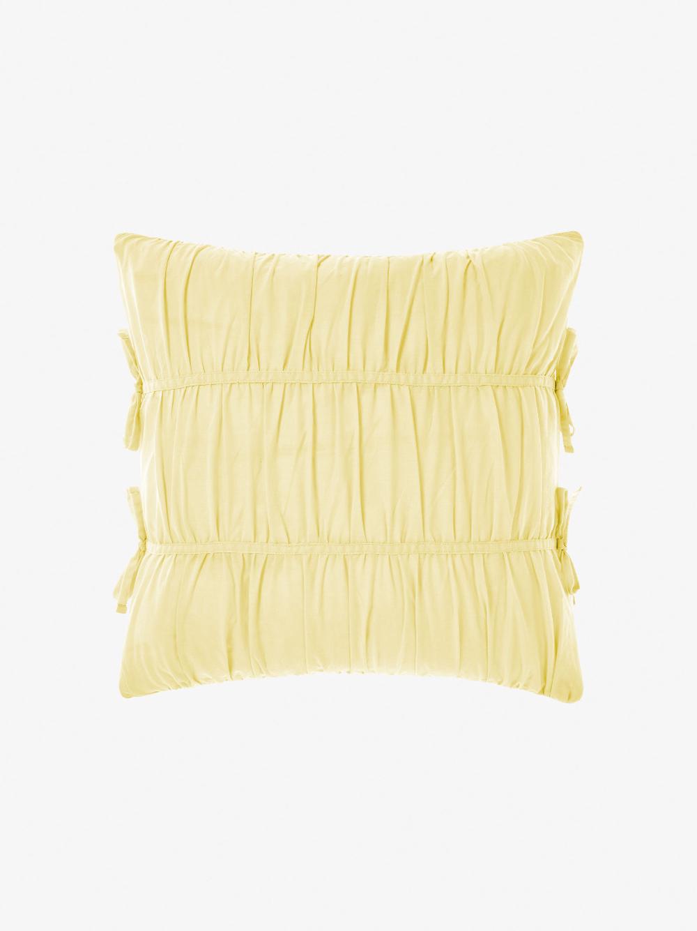 Linen House Layla Lemon Cushion - 48x48cm, 9317146540361