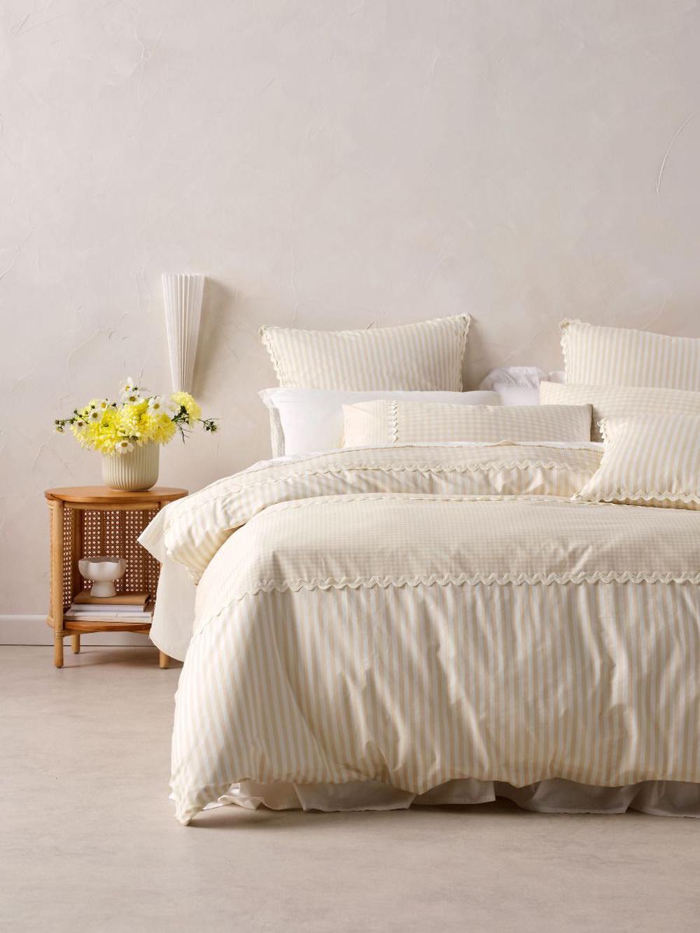 Chica Quilt Cover Set (Natural), 9317146541139