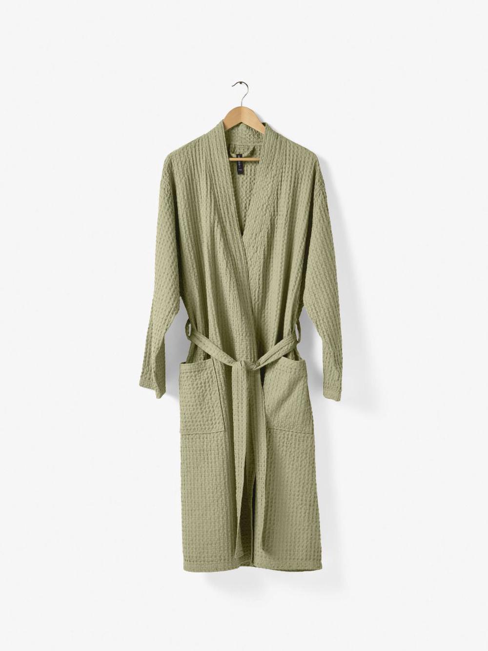 Keaton Gumtree Waffle Robe (Green), 9317146541863