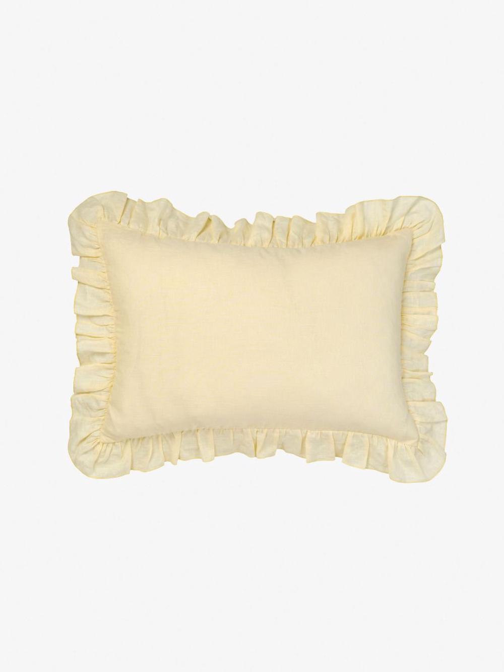 Nimes Ruffle Cushion (Lemon), 9317146542518