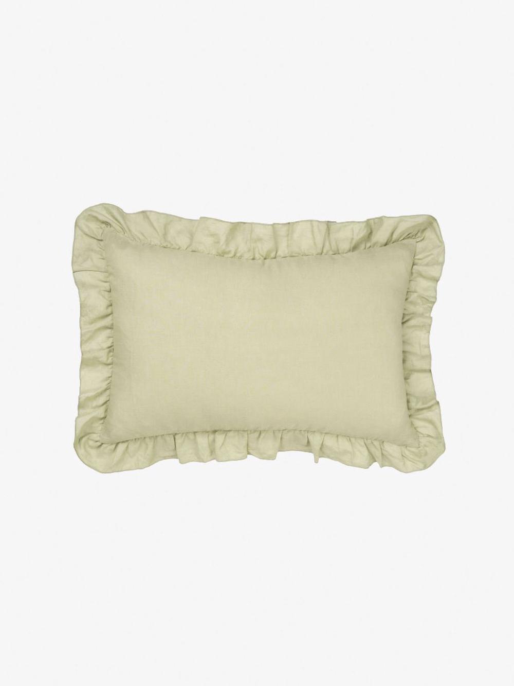 Linen House Nimes Ruffle Cushion (Wasabi) - 40x60cm by Linen House - ISBN: 9317146542549