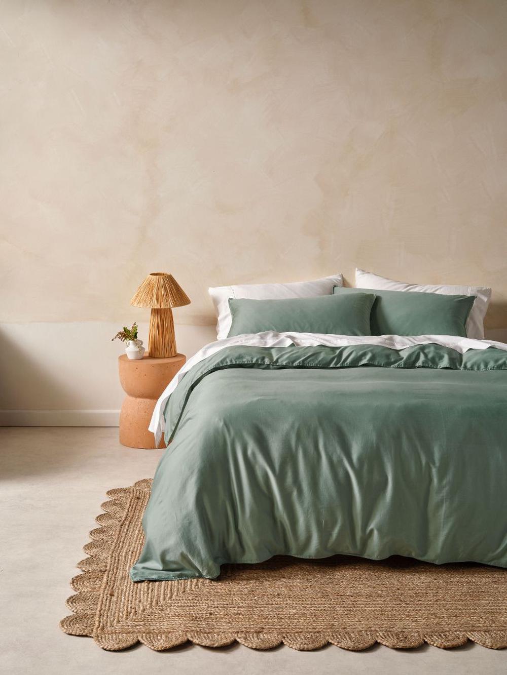 Linen House Surf Wash Quilt Cover Set (Seafoam) - King, 9317146545977