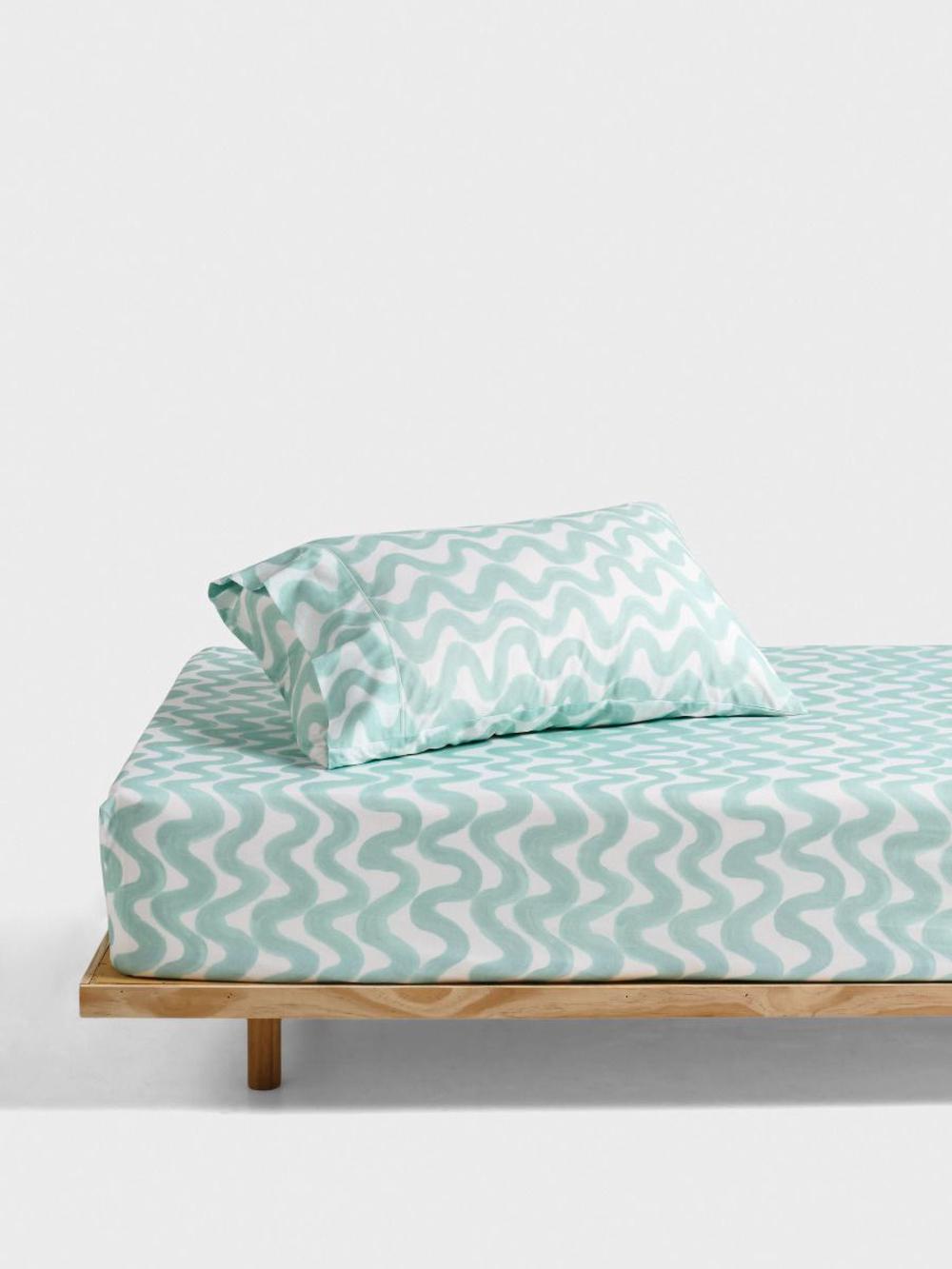 Wiggle Wiggle Fitted Sheet + Pillowcase Set, 9317146550292