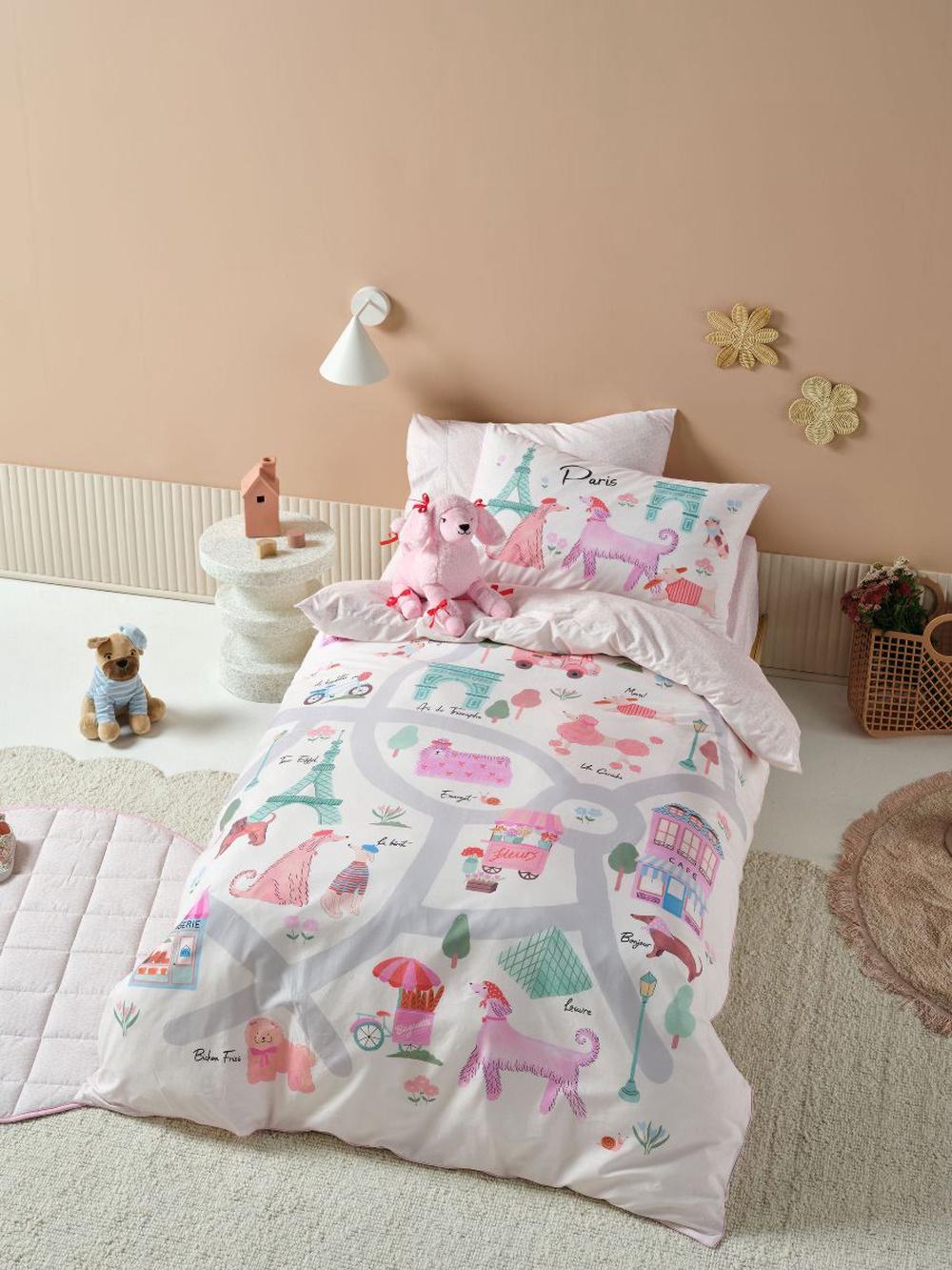 Linen House Kids Petite Paris Quilt Cover Set - Queen, 9317146550452