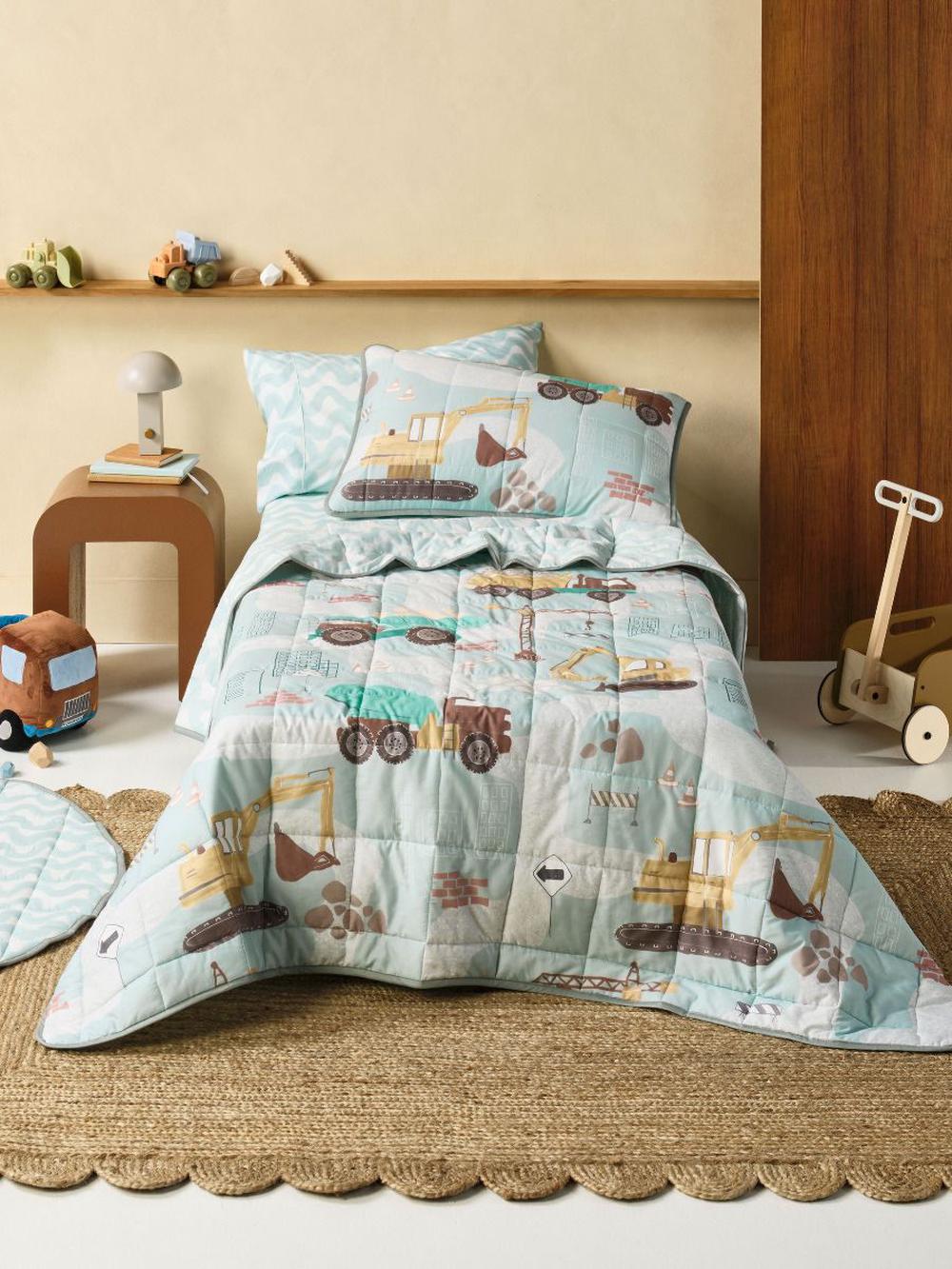 Linen House Kids The Big Build Coverlet Set, 9317146550506