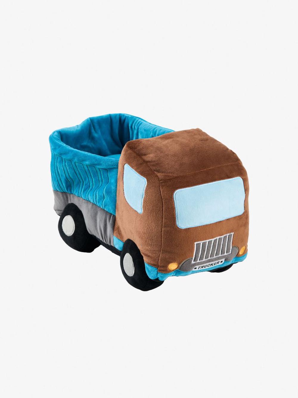 Dylan Dump Truck Novelty Cushion - 19x36x24cm, 9317146550773