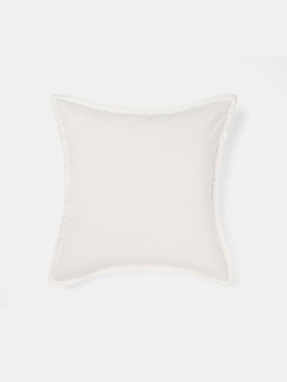 Linen House Connie European Pillowcase (White) - 65cmx65cm, 9317146551206