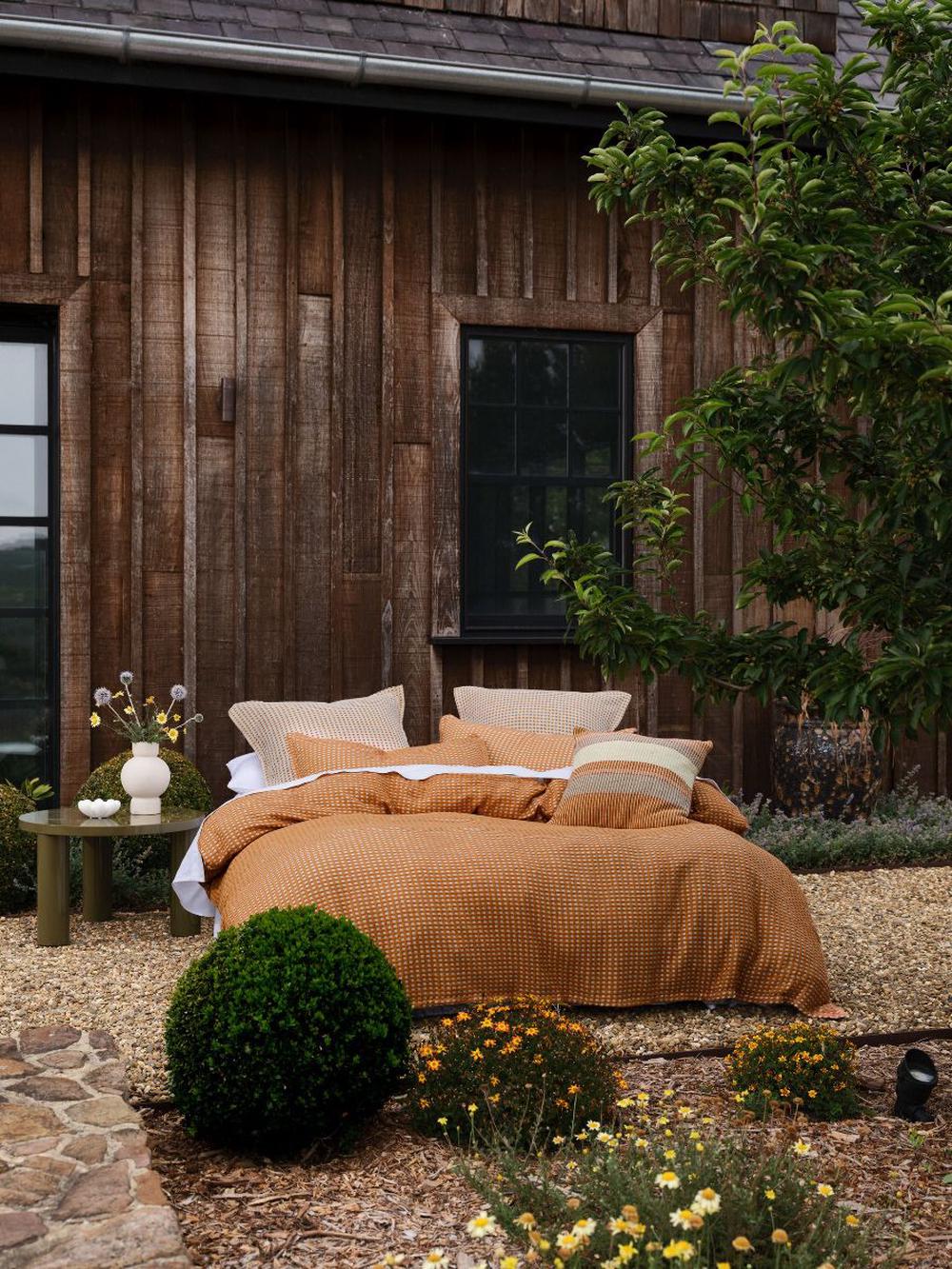 Linen House Cotswold Quilt Cover Set (Ginger) - Single, 9317146552029