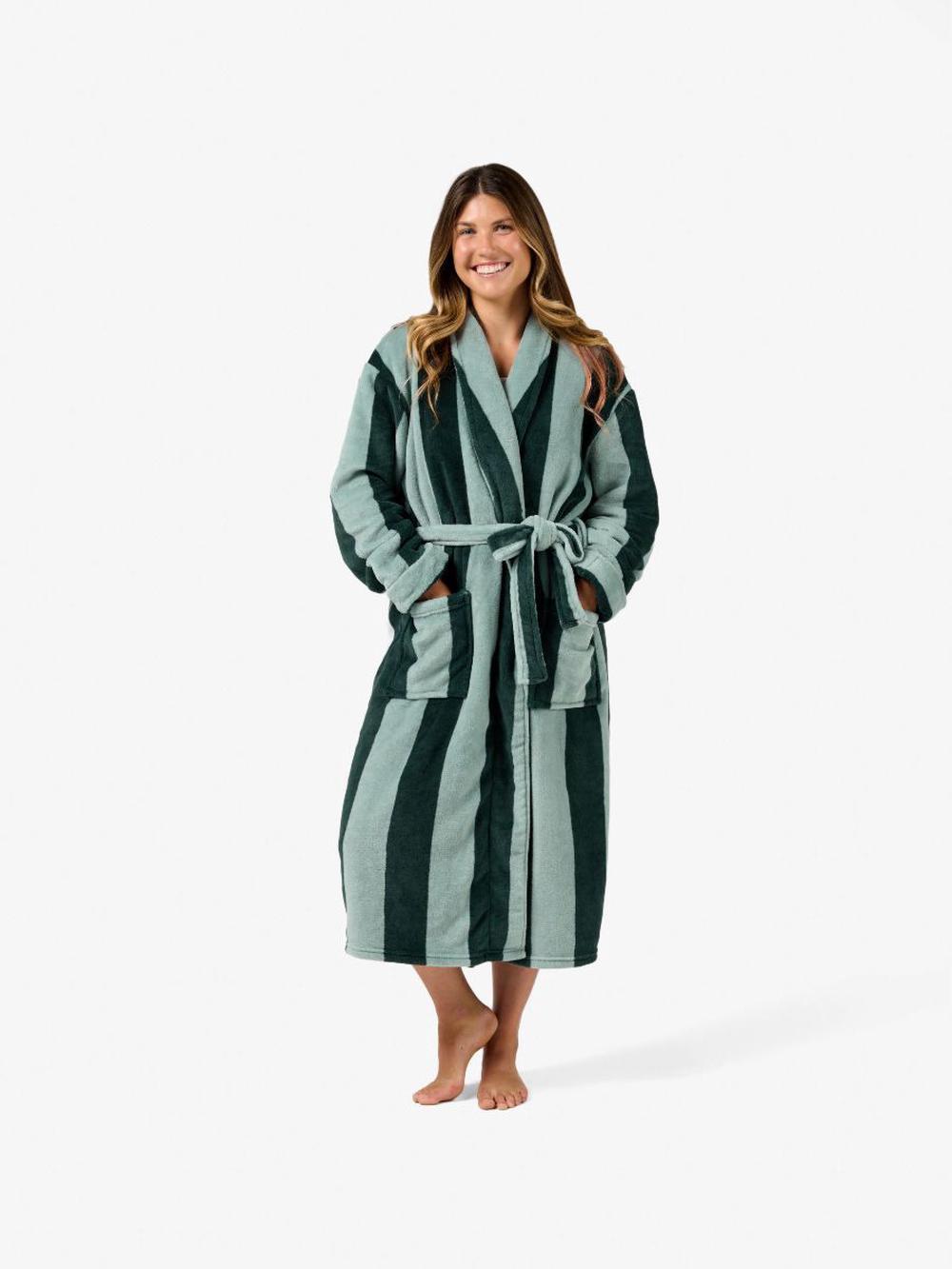 Plush Ocean City Robe (Forest) - OneSizeFitsMost, 9317146552449