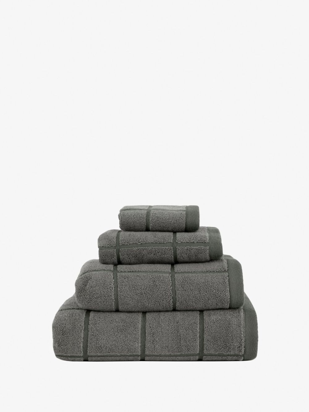 Linen House Geneva Face Towel (Charcoal) - 68 x 137cm by Linen House - ISBN: 9317146555549
