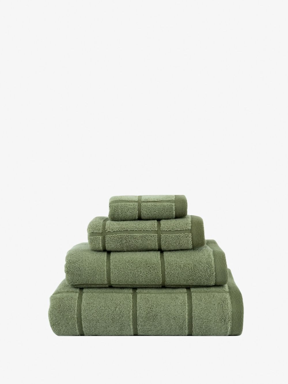 Linen House Geneva Face Towel (Light Olive) - 68 x 137cm by Linen House - ISBN: 9317146555587