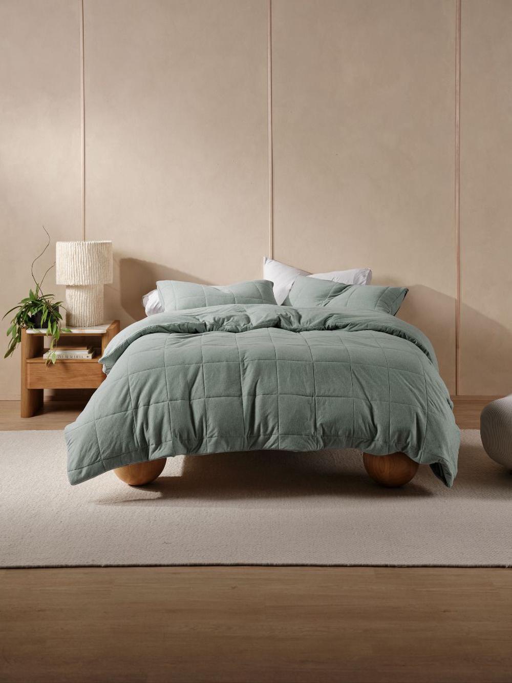 Linen House Ryland Quilt Cover Set (Eucalyptus) - King by Linen House - ISBN: 9317146556294