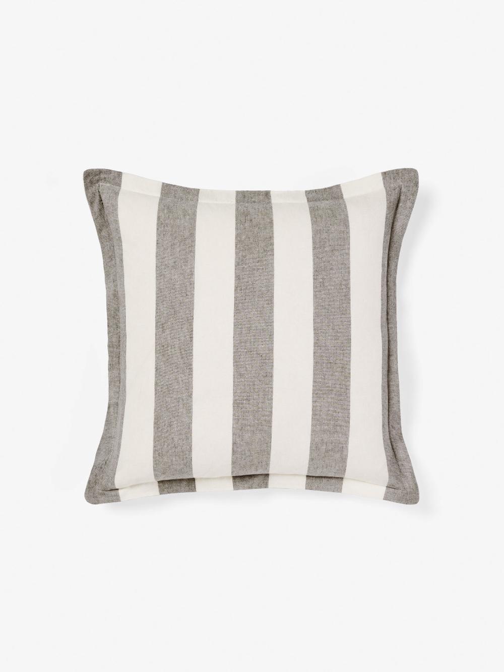 Linen House Vintage Stripe Cushion (Steel) - 48cmx48cm, 9317146556881