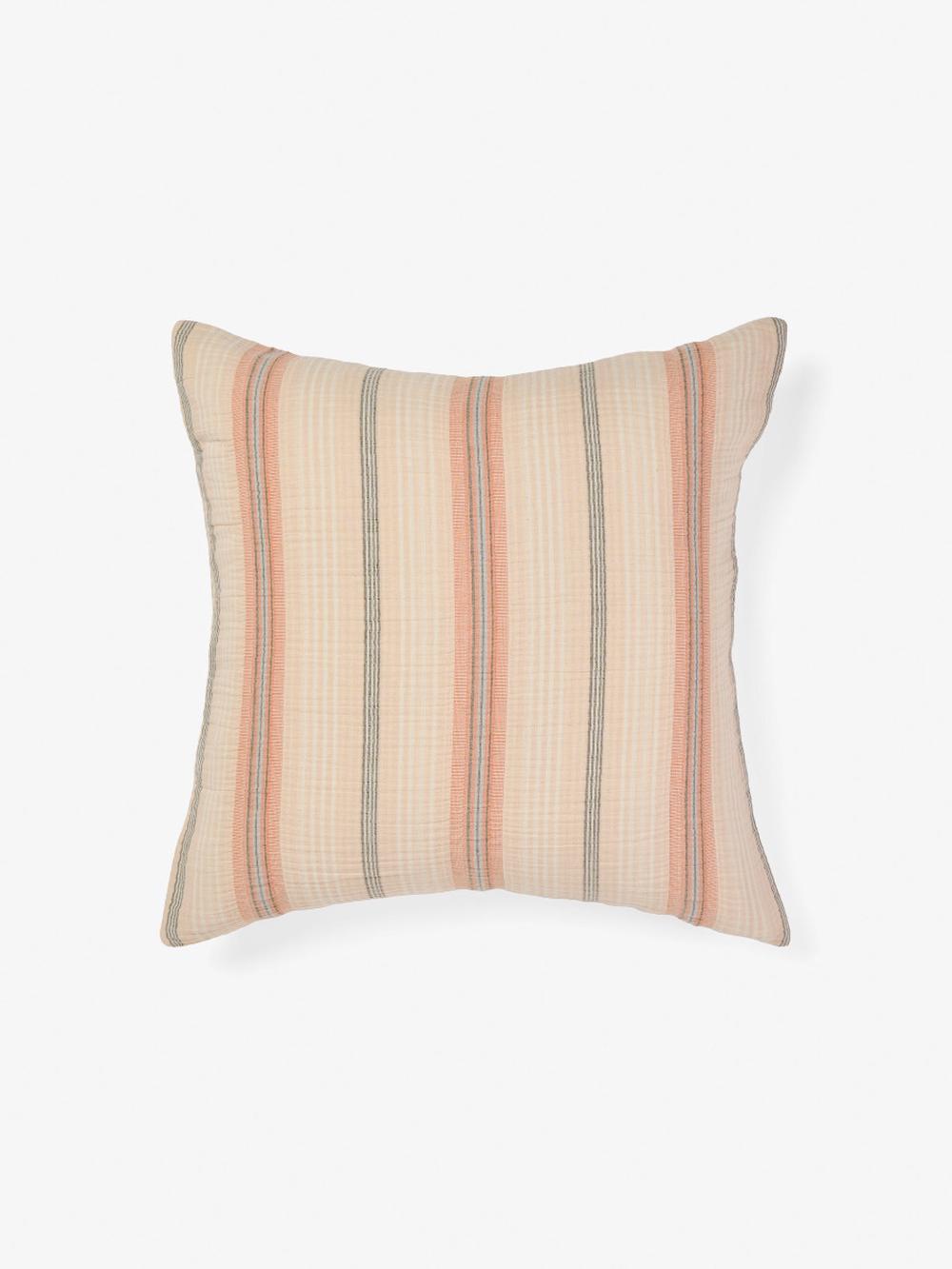 Linen House Coolum European Pillowcase (Papaya) - 65cmx65cm, 9317146558144