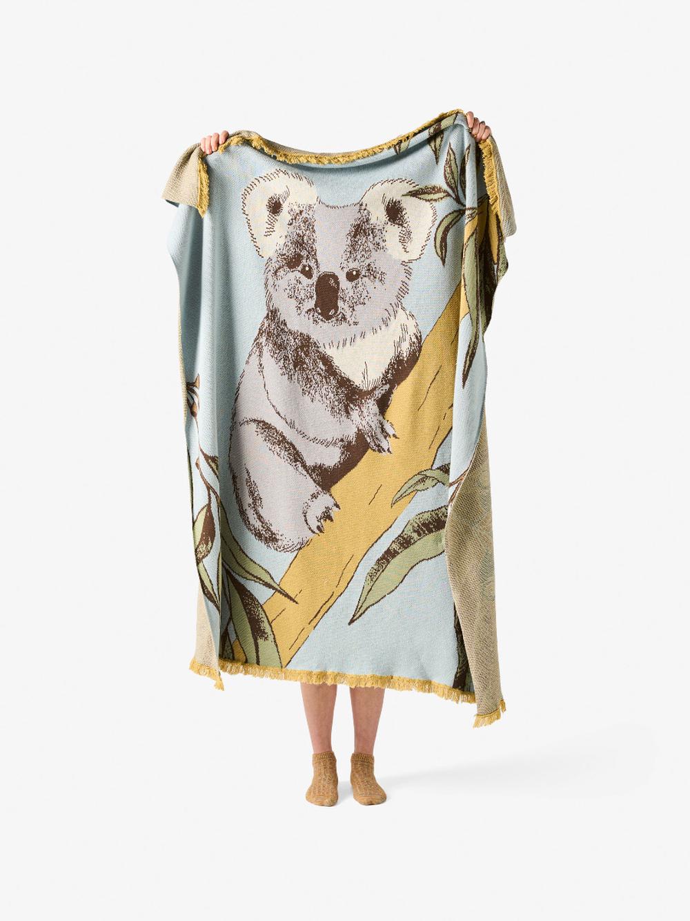 Linen House Kids x Lauren Stringini Kevin Koala Blanket - 120 x 140cm, 9317146558335