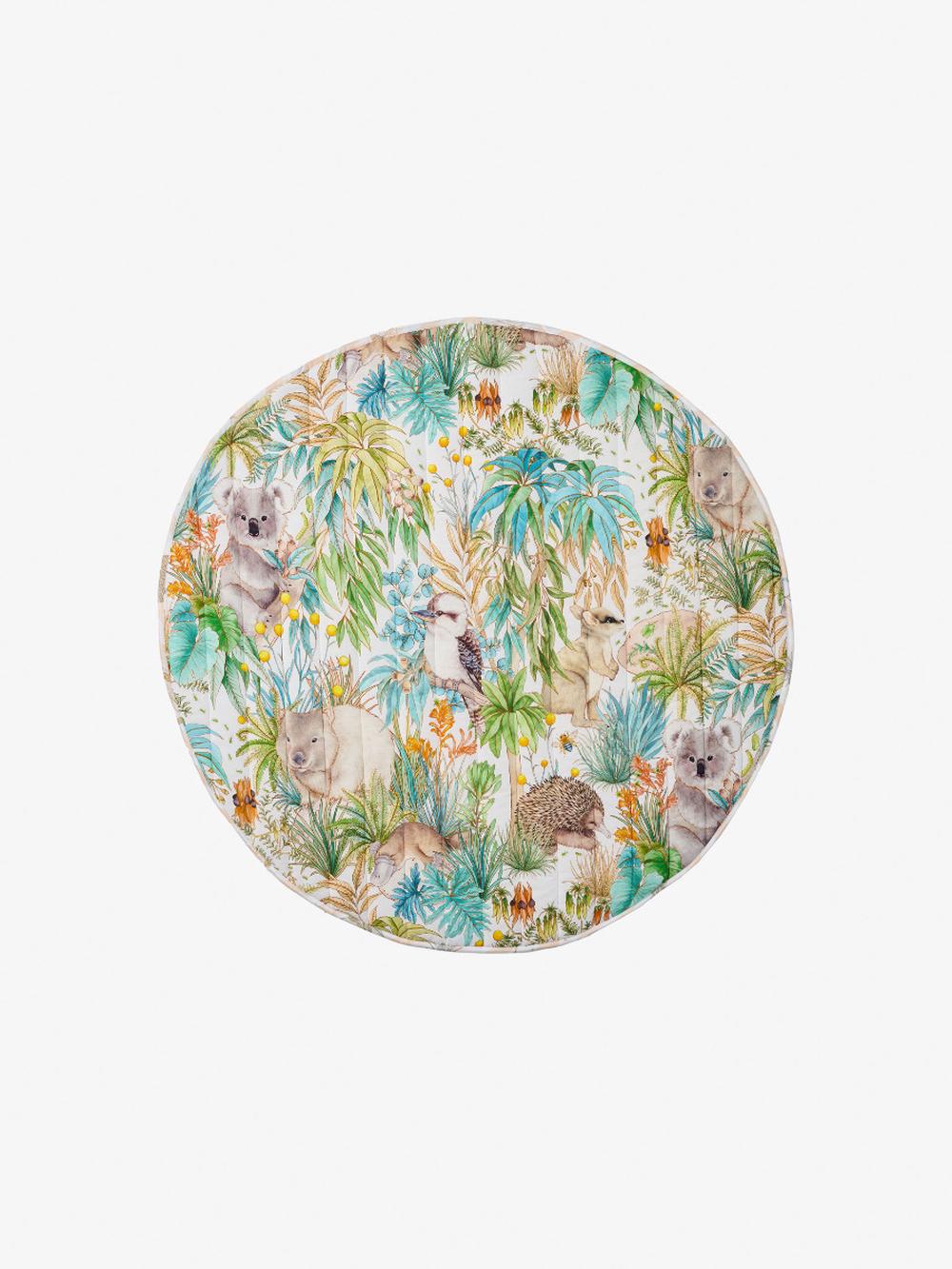 Linen House Kids x Lauren Stringini Gum Leaf Gully Play Mat - 120cm, 9317146558434