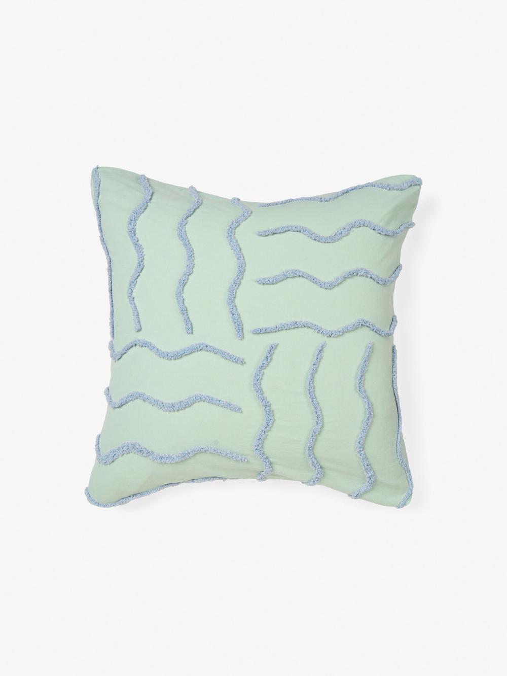 Linen House Metung Mint European Pillowcase, 9317146560277