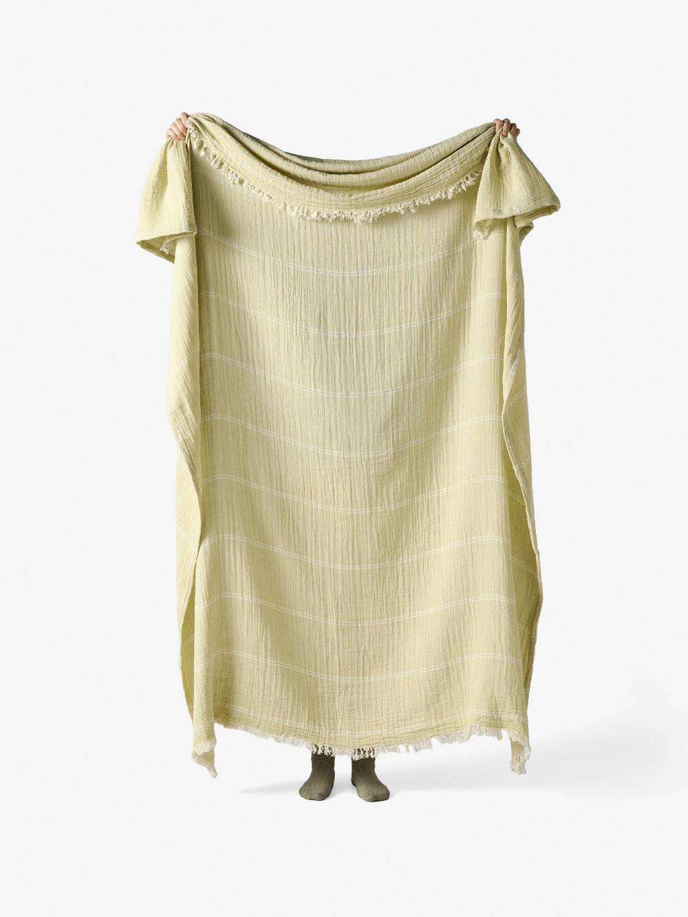 Linen House Torquay Throw (Pistachio) - 150 x 200cm by Linen House - ISBN: 9317146561007