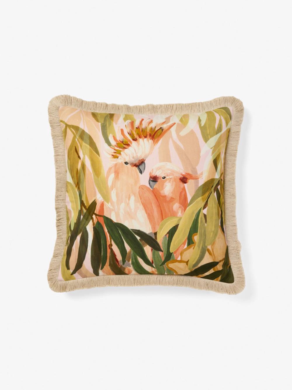 Linen House Coolabah Cockatoo Cushion - 48 x 48cm, 9317146562257