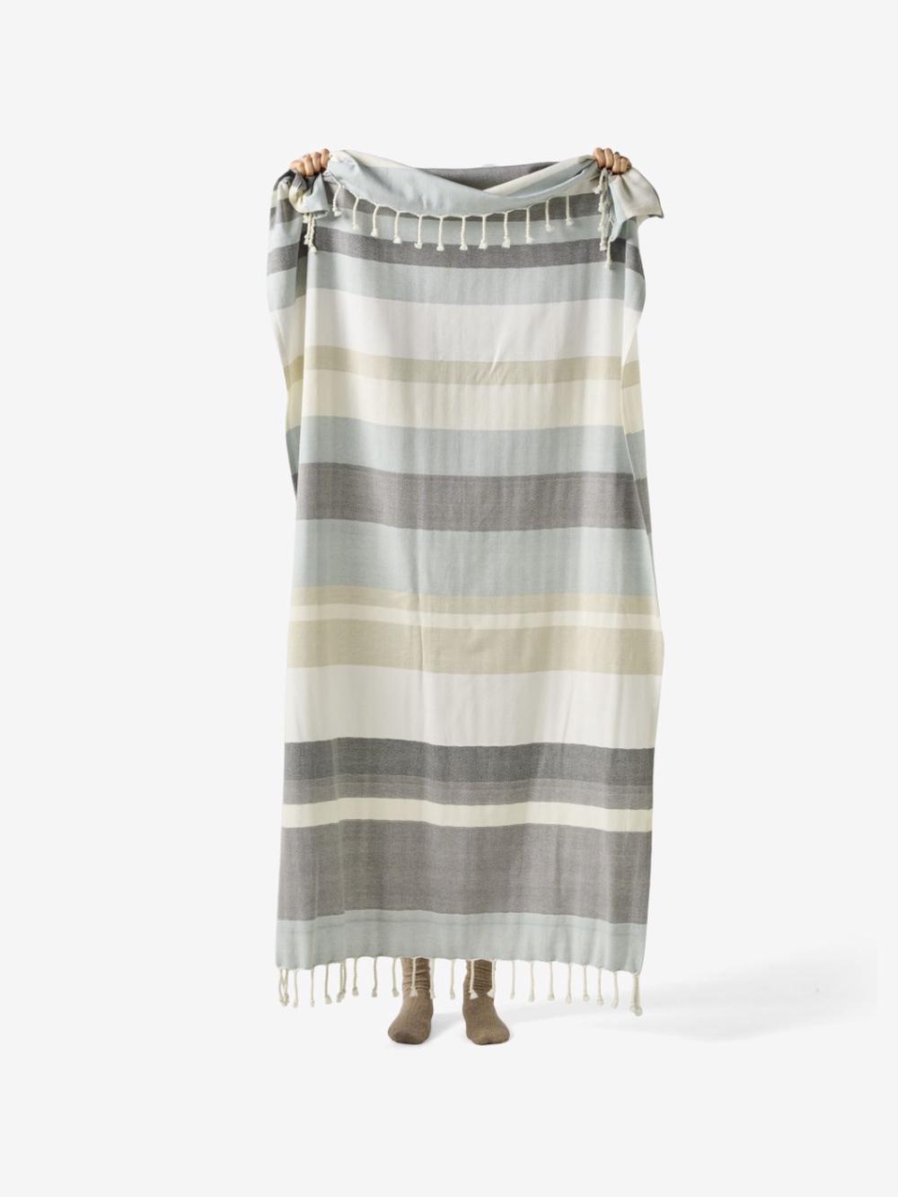 Linen House Aireys Hammam Towel (Charcoal) - 100 x 180cm, 9317146563155