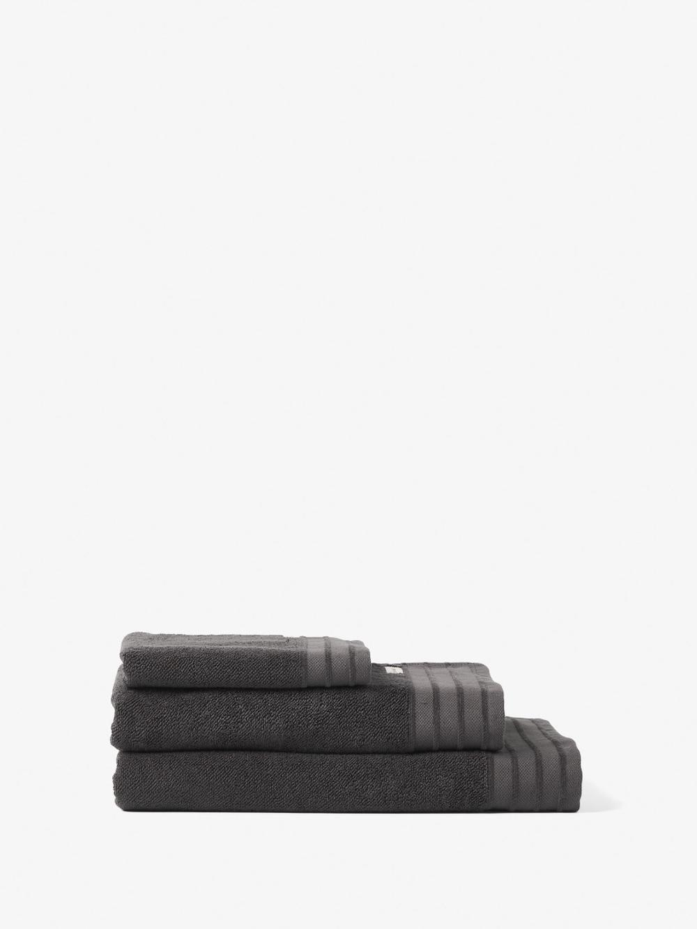 Linen House 600GSM Marley Bath Sheet (Charcoal) - 90 x 165cm, 9317146563346