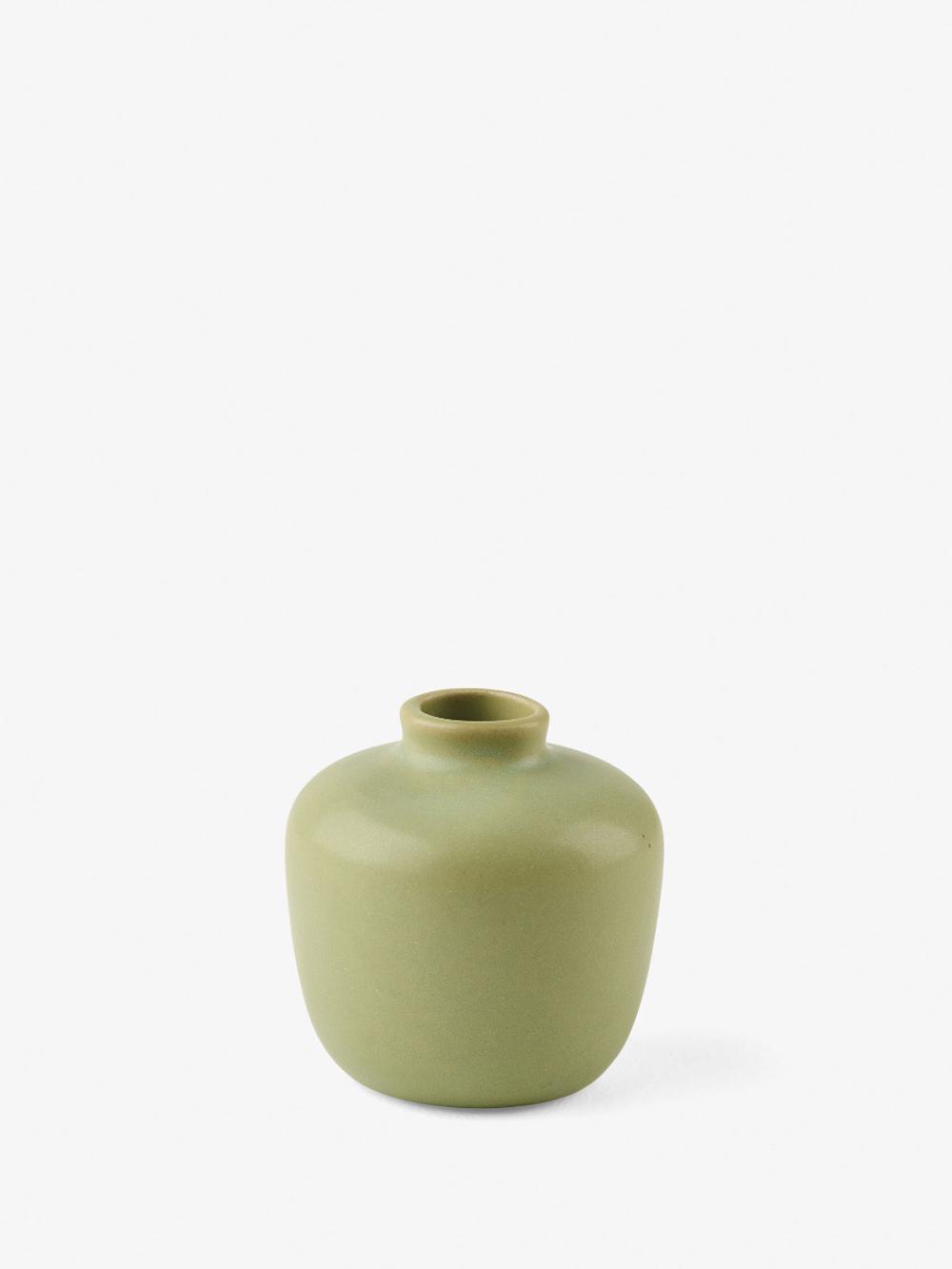 Linen House Serra Vase (Green) - 7cm, 9317146565807