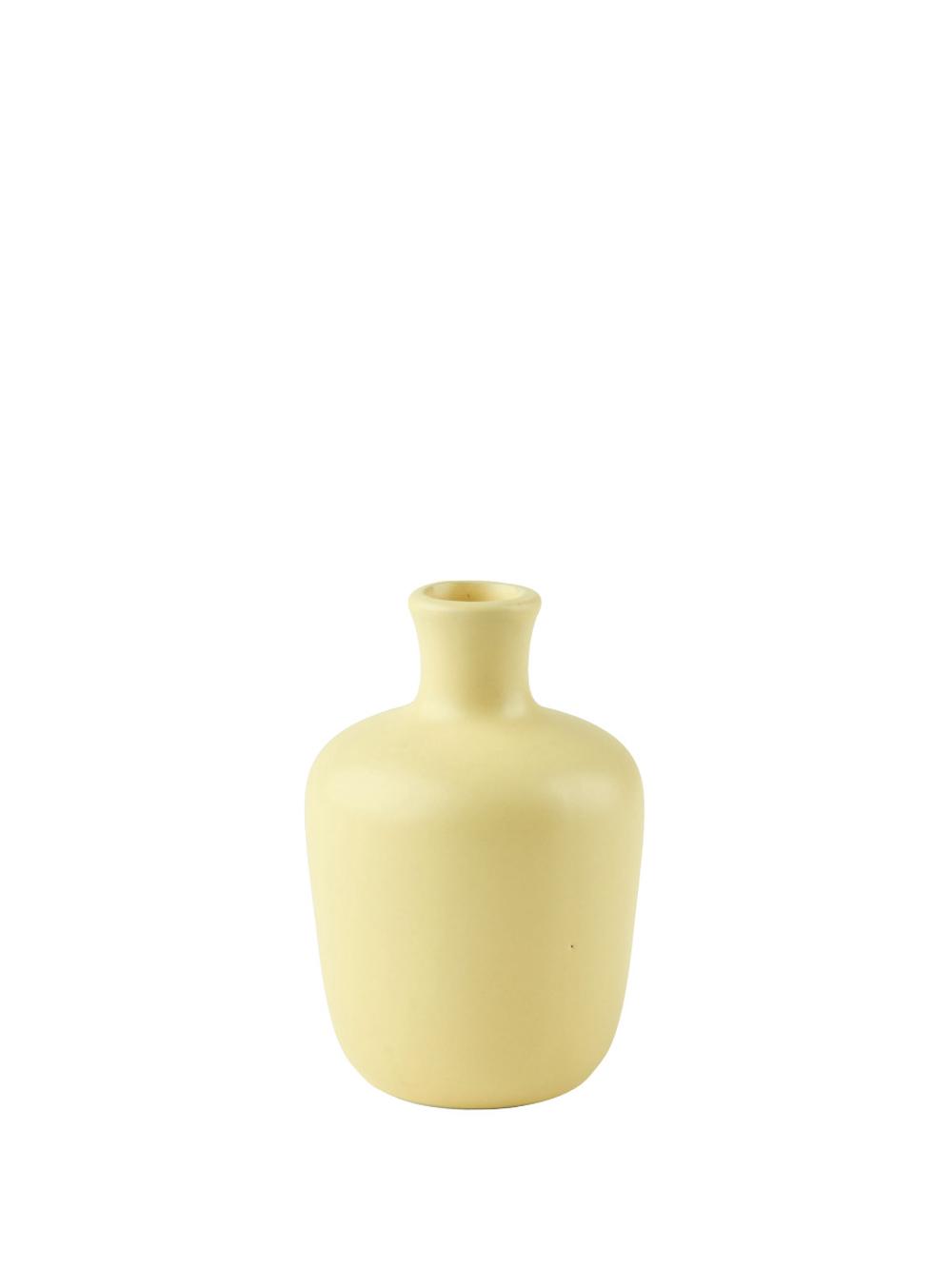 Linen House Serra Vase (Lemon) - 10cm, 9317146565814