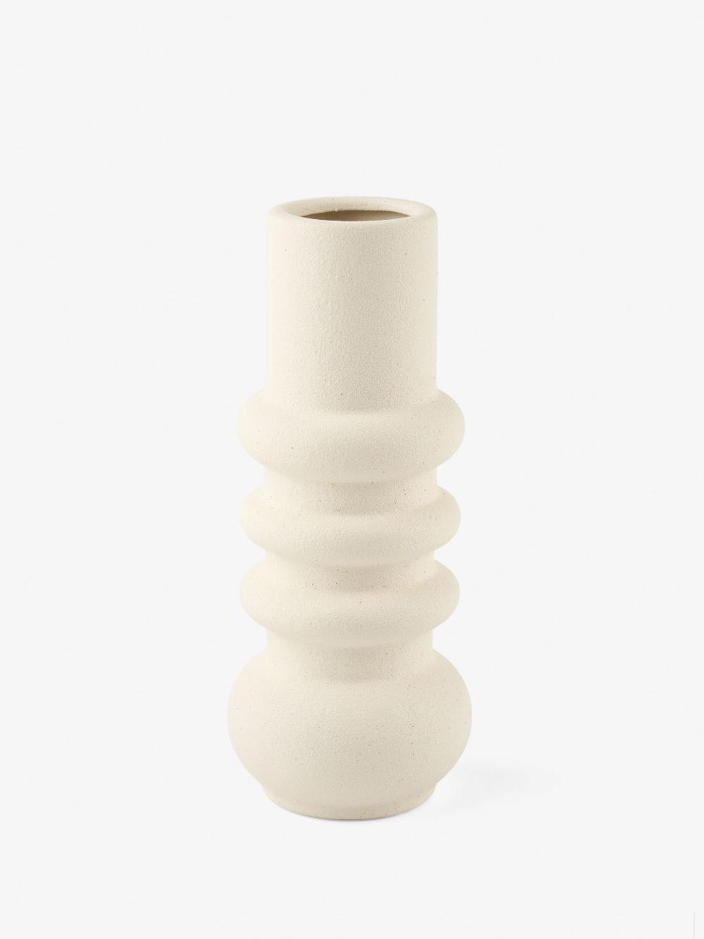 Linen House Orbit Vase (Ivory) - 25cm, 9317146565852