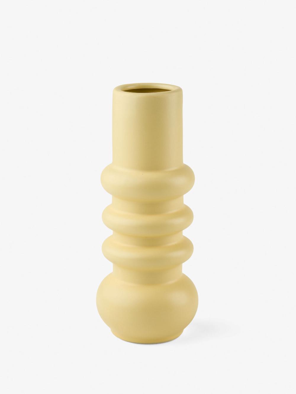 Linen House Orbit Vase (Lemon) - 25cm, 9317146565869