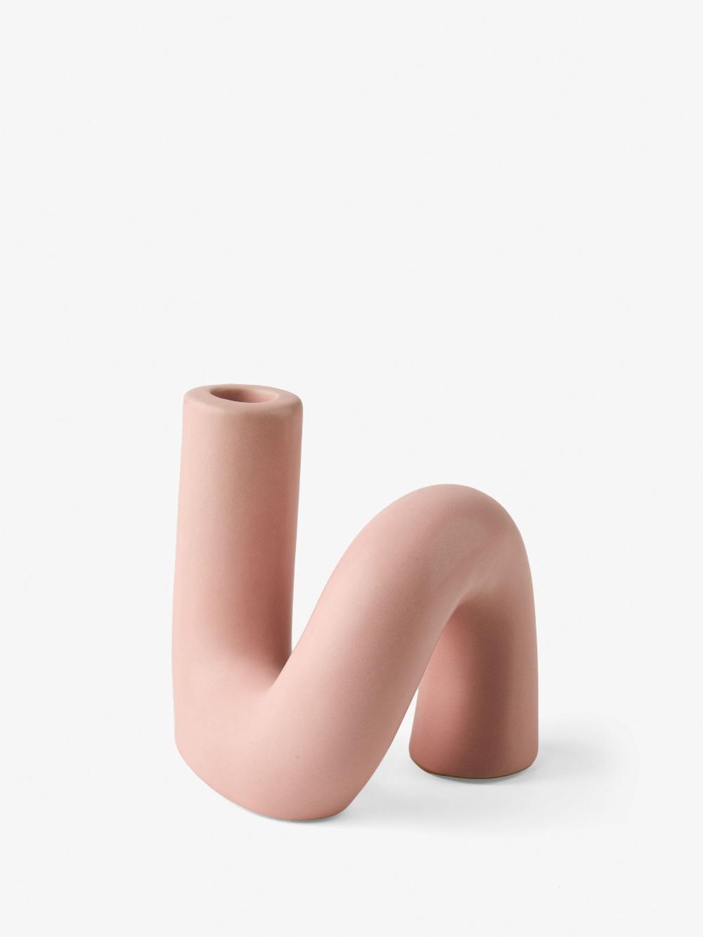 Linen House Twist Candle Holder - 13cm, 9317146565920