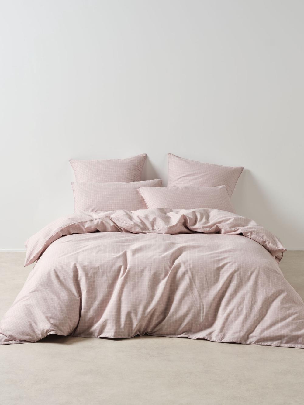Linen House Volley Check Quilt Cover Set (Orchid) - King by Linen House - ISBN: 9317146567122