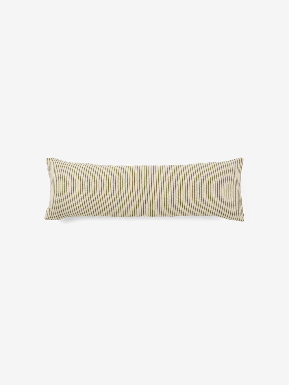 Linen House Hampshire Cushion (Olive) - 30x90cm, 9317146567511