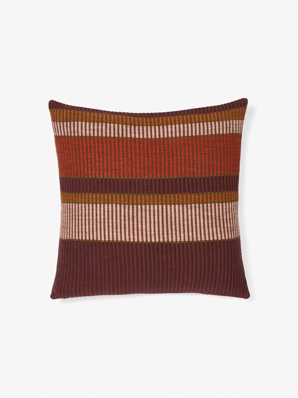 Linen House Leighton Cushion (Plum) - 48x48cm, 9317146567641