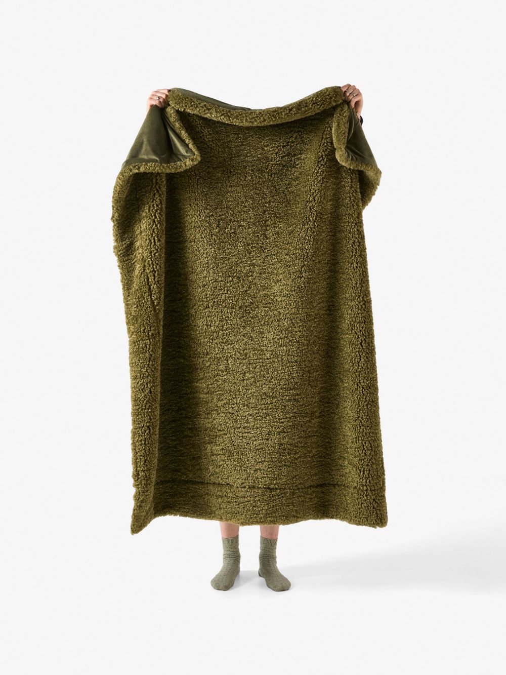 Linen House Shetland Throw (Olive) - 130x170cm by Linen House - ISBN: 9317146567795