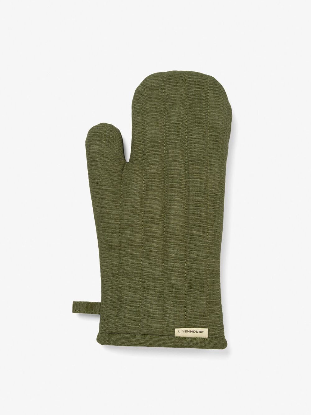 Linen House Holmes Oven Glove (Moss) - 18x30cm by Linen House - ISBN: 9317146569003
