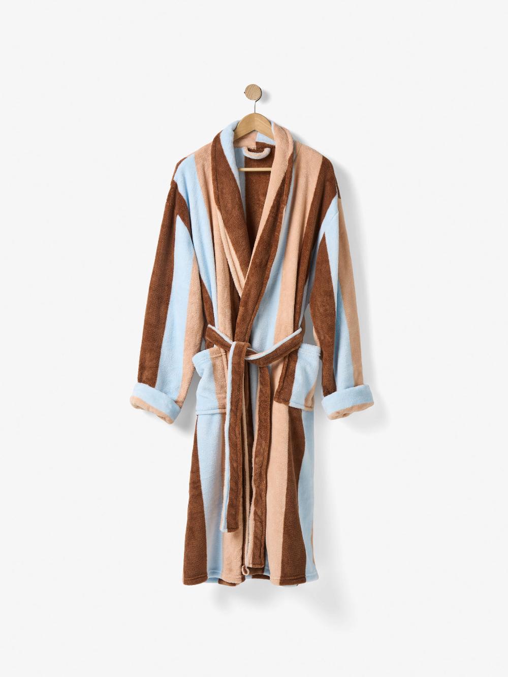 Linen House Plush Palazzo Robe (Cocoa) - Fits Most, 9317146570320