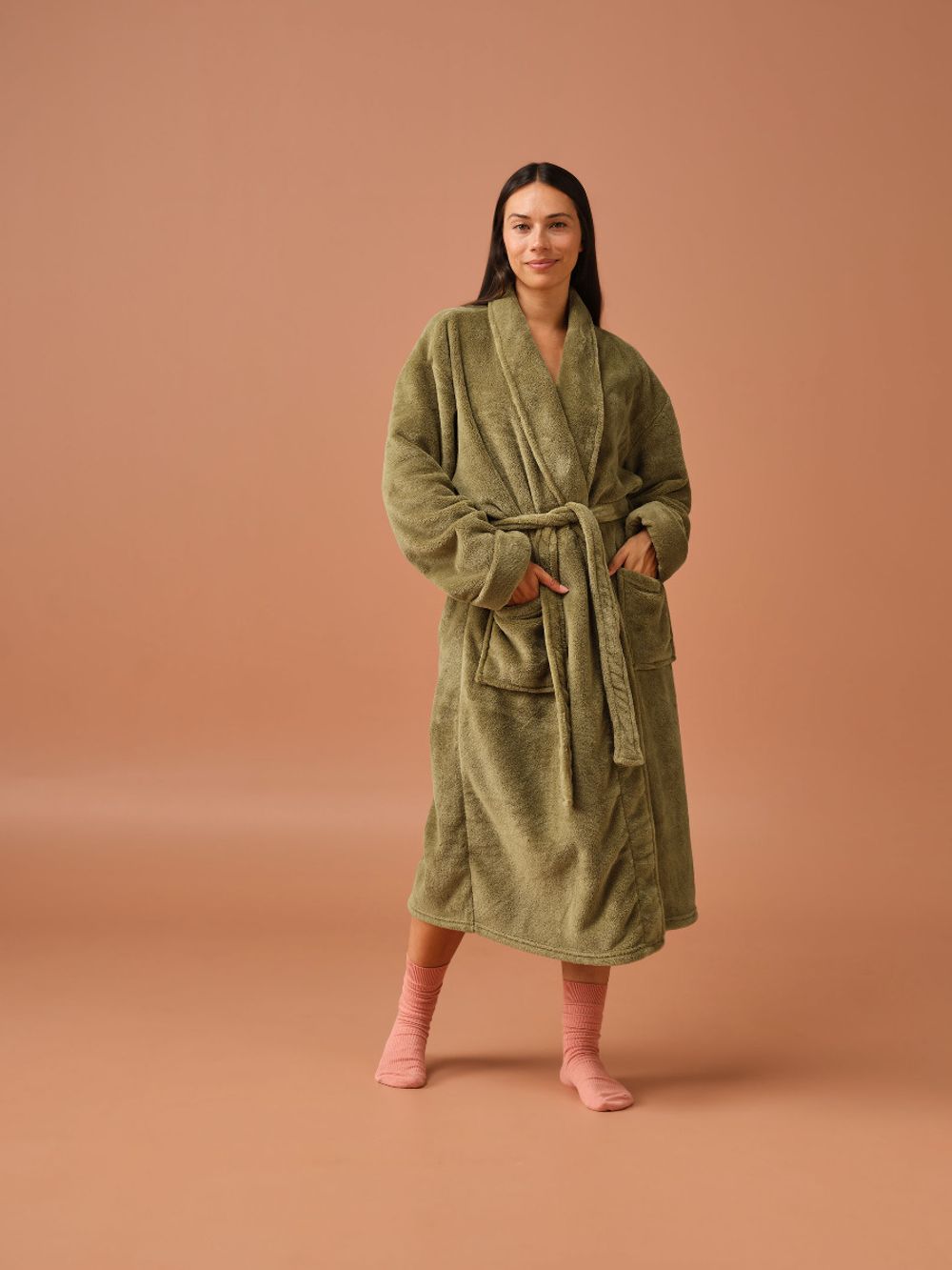 Linen House Plush Robe (Olive) - XL by Linen House - ISBN: 9317146570382