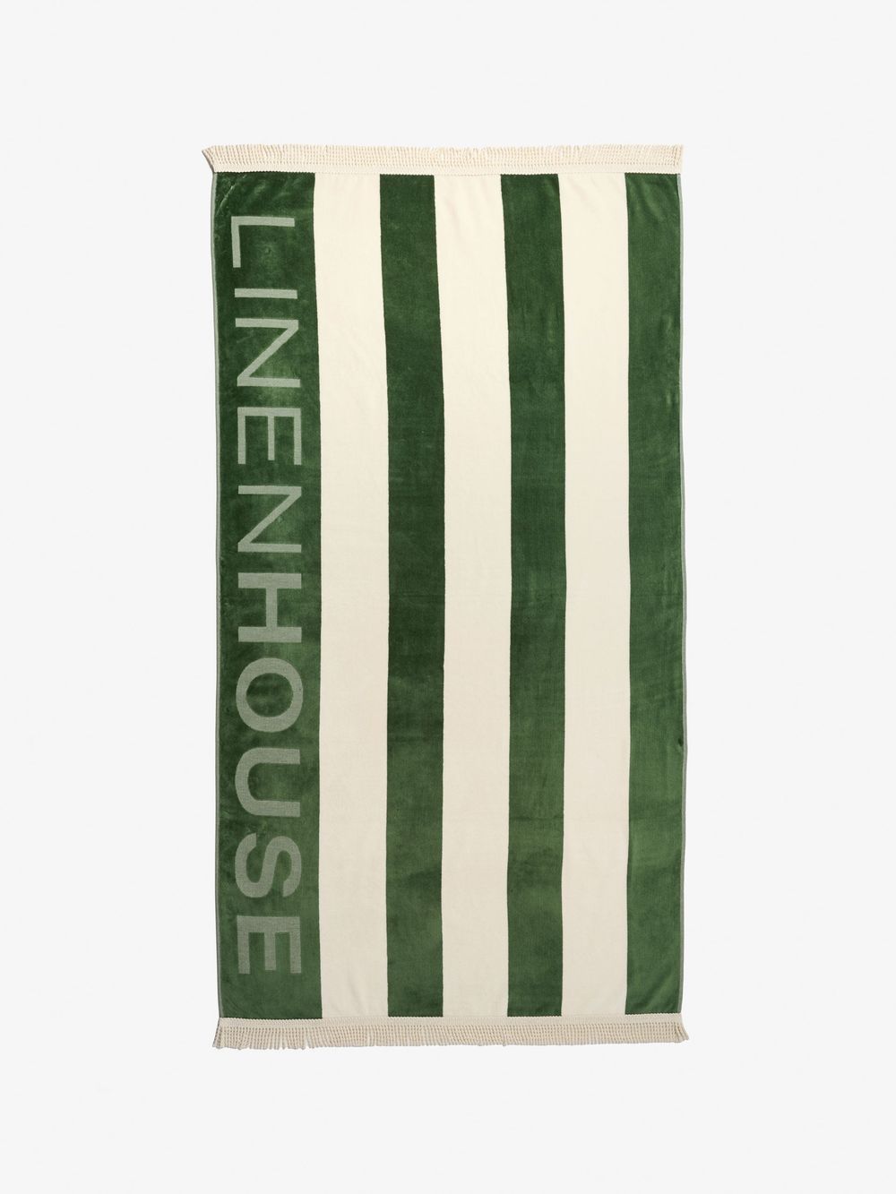 Linen House Logo Beach Towel (Olive) - 95x175cm by Linen House - ISBN: 9317146577077