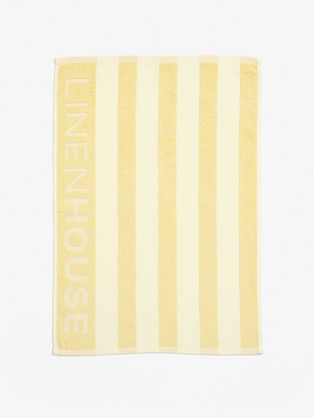 Linen House Logo Butter Stripe Tea Towel (Yellow) - 45cm x 65cm by Linen House - ISBN: 9317146579729