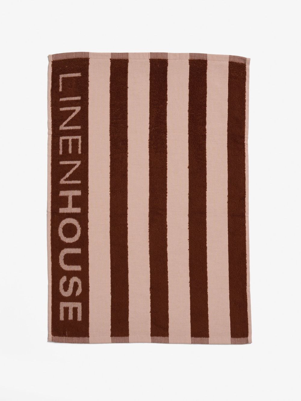 Linen House Logo Coffee Stripe Tea Towel (Brown) - 45cm x 65cm by Linen House - ISBN: 9317146579736