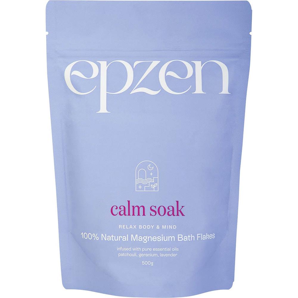 Magnesium Bath Flakes Calm Soak - 500g, 9317222001144