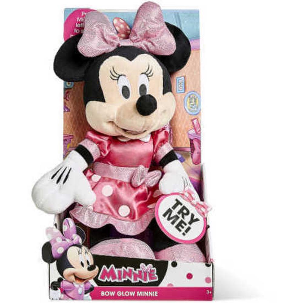 minnie mouse bow glow plush