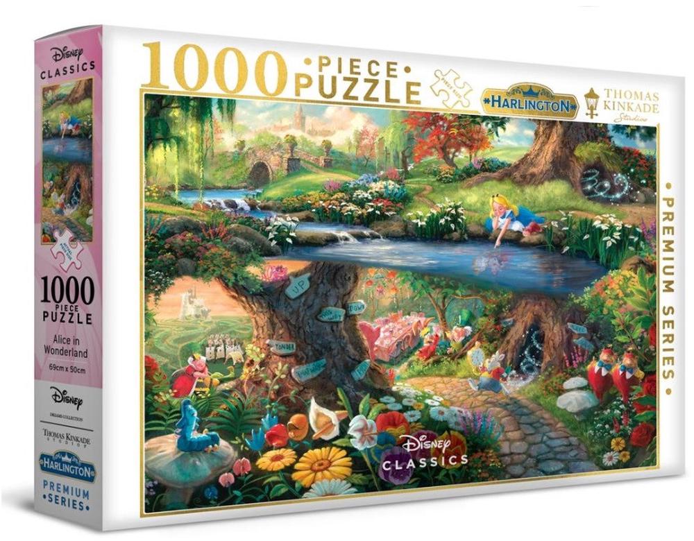 Harlington Thomas Kinkade Disney Alice in Wonderland Puzzle, 1000 Piece, 9317762200649