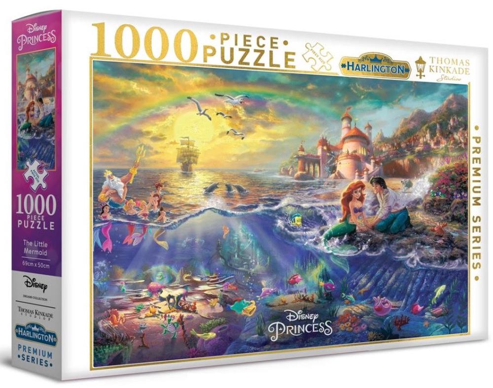 Harlington Thomas Kinkade Disney The Little Mermaid Puzzle, 1000 Piece, 9317762200670