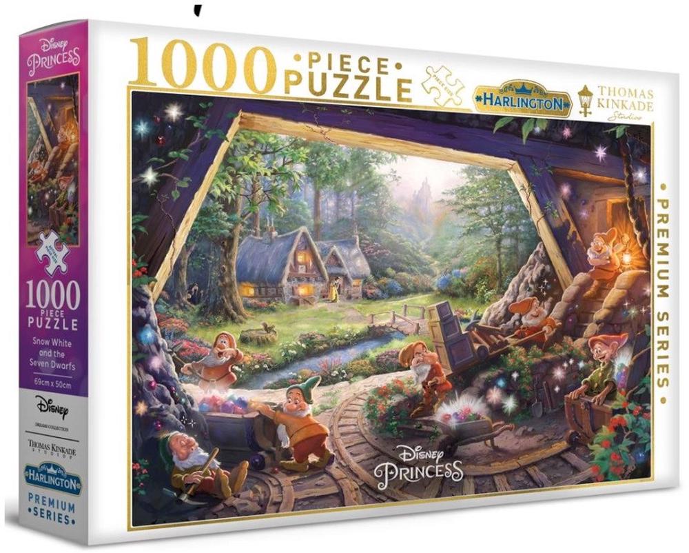 Harlington Thomas Kinkade Disney Snow White and the Seven Dwarfs Puzzle, 1000 Piece, 9317762200687