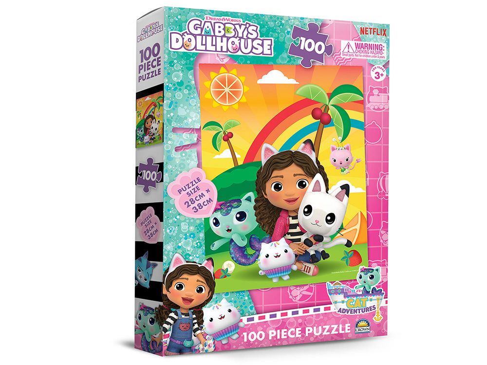 Crown Gabby's Dollhouse Jigsaw Puzzle, 100 Piece | Buy online at The Nile
