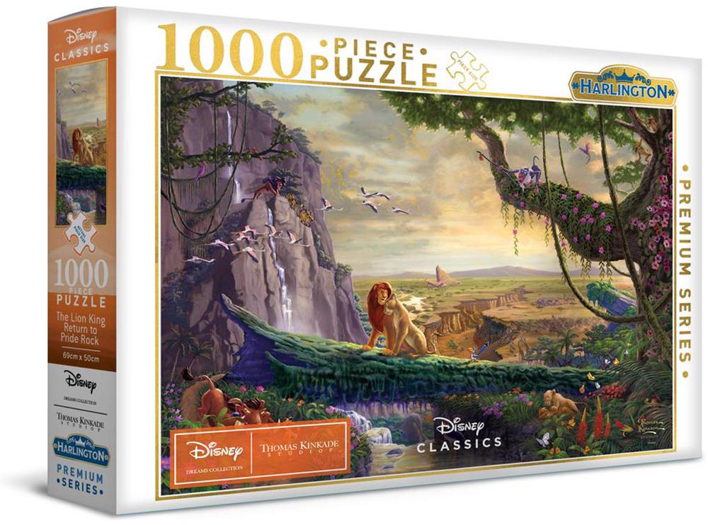 Harlington Thomas Kinkade - Disney - The Lion King Return to Pride Rock Puzzle, 1000 Piece, 9317762203046