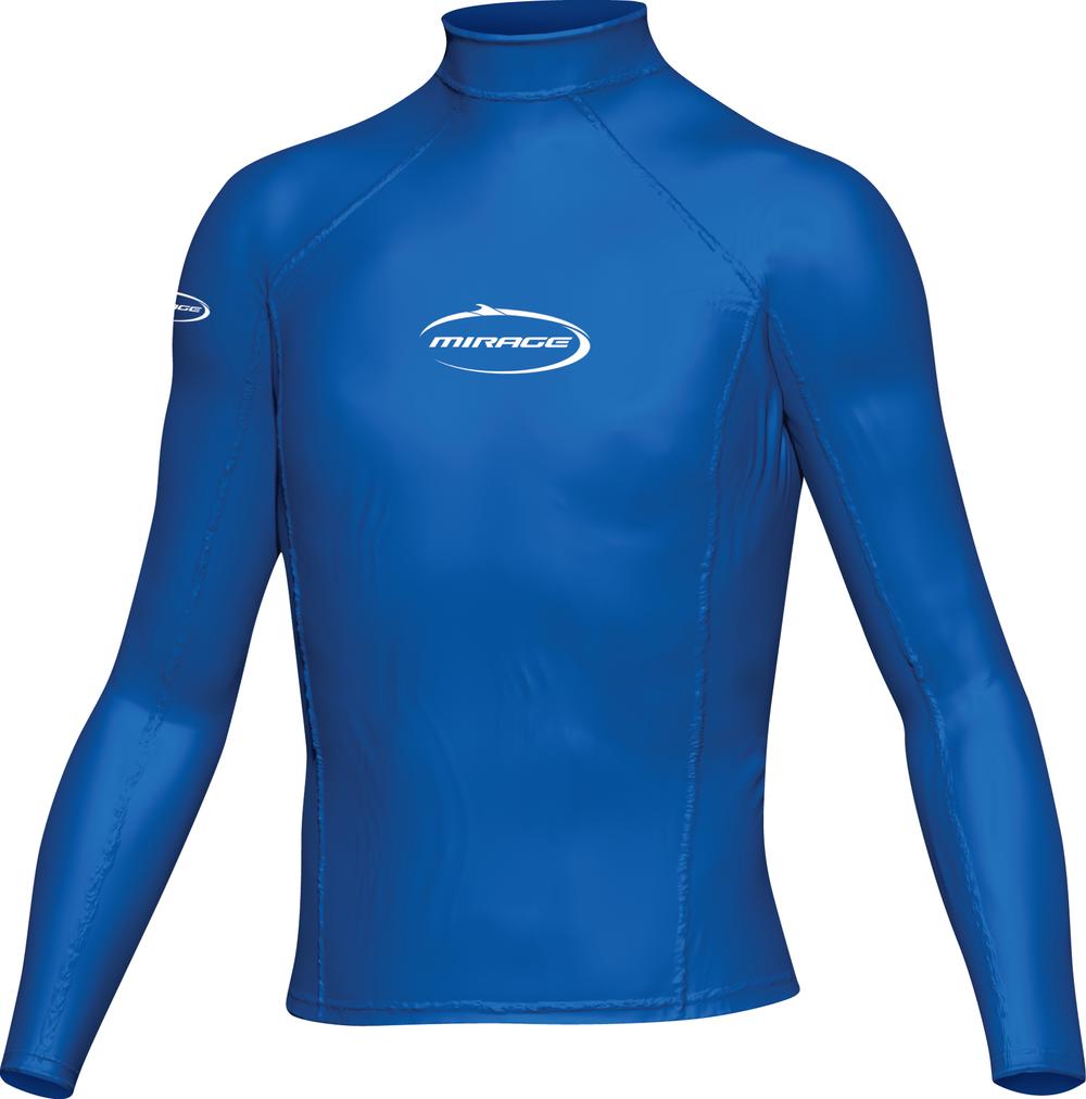 Junior Long Sleeve Rash Shirt (Blue), 9318701072136